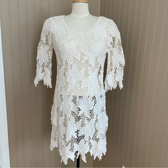 Solitaire Swim Other - Solitaire Swim Cotton Swim Dress Crochet Coverup Women’s Large